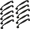 10er Set Mattschwarze Möbelgriffe 128 mm – Hochwertige Produktbild-Vorschau 1