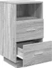 vidaXL Nachttisch mit 2 Schubladen Grau Sonoma 36x36x68 cm Produktbild-Vorschau 5