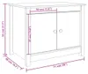 vidaXL Couchtisch 71x49x55 cm Massivholz Kiefer Produktbild-Vorschau 8