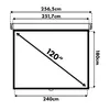 Ekran rolkowy do kina domowego 240x180cm 4:3 ekran do Podgląd zdjęcia produktu 9