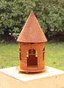 Rost Vogelhaus rund 46 cm hoch Edelrost Futterhaus rostige Produktbild-Vorschau 2