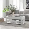 Stolik kawowy Merax z przezroczystym szklanym blatem i Podgląd zdjęcia produktu 2