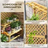 Outsunny Blumentreppe mit Rankhilfe, 2 Stufen, Produktbild-Vorschau 4