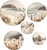 Runde Bilder für die Wand Beige Set für Wohnzimmer Produktbild-Vorschau 1