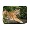 MuchoWow® Laptop Hülle 13 Zoll Tiger - Baum - Blätter Produktbild-Vorschau 1