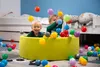 sunnypillow Bällebad für Baby Kinder mit 200 bunten Bällen Produktbild-Vorschau 6