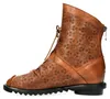 Laura Vita Damen Stiefelette Leder mit Blumenmuster Produktbild-Vorschau 6