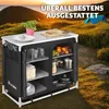 Kempingová skrinka deluxe so 6 priehradkami skladacia 97 x Náhľad obrázku produktu 9