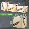 Tunturi Plyo Box, Plyoboxen in 40 x 50 x 60 cm, Sprungbox Produktbild-Vorschau 2