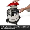 Einhell TE-AV 18/15 Li C-Solo, 15 l, Černá, Šedá, Červená, Náhled obrázku produktu 16