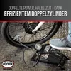 HEYNER® Nožná pumpa Dvojvalcová pumpa na bicykel Vzduchová Náhľad obrázku produktu 6