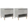 The Living Store Nachttische 2 Stk. Betongrau 50x46x50 cm Produktbild-Vorschau 3