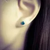 Ohrringe 925 Sterling Silber Ohrstecker mit Kristall 4mm in Produktbild-Vorschau 2
