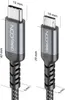 deleyCON 0,15m USB-C auf Micro USB Kabel Kurz (Ladekabel Produktbild-Vorschau 2