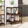 Kuchyňský vozík kouřový dub 60x41x80,5 cm materiál na bázi Náhled obrázku produktu 4