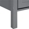 Close-up of a gray furniture leg and the underside of a piece of furniture. Produktbild-Vorschau