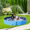 Yaheetech Hundepool 180cm mit Sprinkler, 0.6cm Verdickter Produktbild-Vorschau 2
