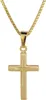 trendor 75276 Kreuz-Anhänger Gold 585 (14 Kt.) + Goldplattierte Kette 1 Produktbild-Vorschau