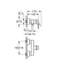 GROHE Lineare, Prysznic, Uchwyt, 1/2", Chrom Podgląd zdjęcia produktu 3