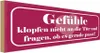 vianmo Holzschild 10x27 cm Gefühle klopfen nicht an die Tür Produktbild-Vorschau 1