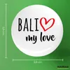 Huuraa Button Bali my love 59mm rund mit Sicherheitsnadel Produktbild-Vorschau 3