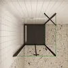 120x90cm x H.185cm Eckig Duschkabinen Schwarz Falttür 6mm Produktbild-Vorschau 3