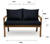 Gartenkissen Set blau – 140x60 + 2x70x50 cm – Für Produktbild-Vorschau 3