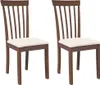 vidaXL Sedie da pranzo con cuscino 2 pz. Legno massiccio Anteprima dell’immagine prodotto 1