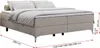Boxspringbett ohne Kopfteil mit Bettkasten, Bett niedriges Produktbild-Vorschau 5