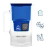 Wessper D2 BOROSILICATE Wasserfilterkanne 3 L Blau – Produktbild-Vorschau 2