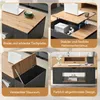 Moderner Couchtisch, Couchtisch mit Liftfunktion, graues Produktbild-Vorschau 5