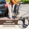 carrello spesa bremermann JEEBEL pieghevole nero Anteprima dell’immagine prodotto 6