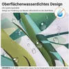 Duschvorhang 240x180cm Grün Blätter Antischimmel Textil mit Produktbild-Vorschau 2