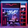 Letto a castello Merax Gaming 90x200 cm con scrivania, Anteprima dell’immagine prodotto 2