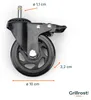 Premium Ersatz-Rollen Set mit 100mm Durchmesser - Passend Produktbild-Vorschau 5