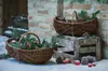 Panier en osier avec anse en bois, moyen, panier à fruits, Voir les images du produit 1