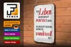 Blechschild Spruch 20x30cm Leben muss nicht perfekt sein Produktbild-Vorschau 4