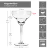 6x Margarita Gläser mit Fuß 6 Personen Drinks Cocktail-Glas Produktbild-Vorschau 6