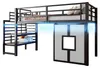 Lit mezzanine en métal 90x200 cm avec escalier, espace de Voir les images du produit 5