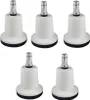 5x Fußgleiter hoch 10mm Stift Hartbodenrollen Fußgleiterset Produktbild-Vorschau 1