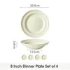 Teller set 4er Ø20,4 cm Keramik Suppenteller Pastateller Produktbild-Vorschau 2