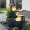 Springbrunnen Botana mit Beleuchtung Gartenbrunnen Produktbild-Vorschau 9
