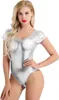 Dámské body metalické velikost L body party oblek karneval Náhled obrázku produktu 1