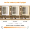 Puluomis Schminktisch mit LED Beleuchtung Spiegel, Produktbild-Vorschau 4
