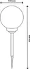 LUMILED 4 Stück Solar Gartenleuchte Solarlampe Solarkugeln Produktbild-Vorschau 5