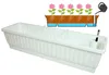 XXL Blumenkasten mit Bew. Venezia 100 cm weiss Produktbild-Vorschau 1
