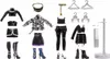 A collection of fashion doll clothing and accessories laid out on a white background. Podgląd zdjęcia produktu