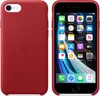 Kožené pouzdro pro Apple iPhone SE (2022 / 2020) – červené Náhled obrázku produktu 3