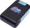 A black and blue power bank with a 'SUP STAR PUMP' logo and battery indicator. Produktbild-Vorschau