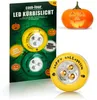 com-four® 2x LED-pompoenlampjes voor Halloween - Productafbeelding-voorbeeld 1